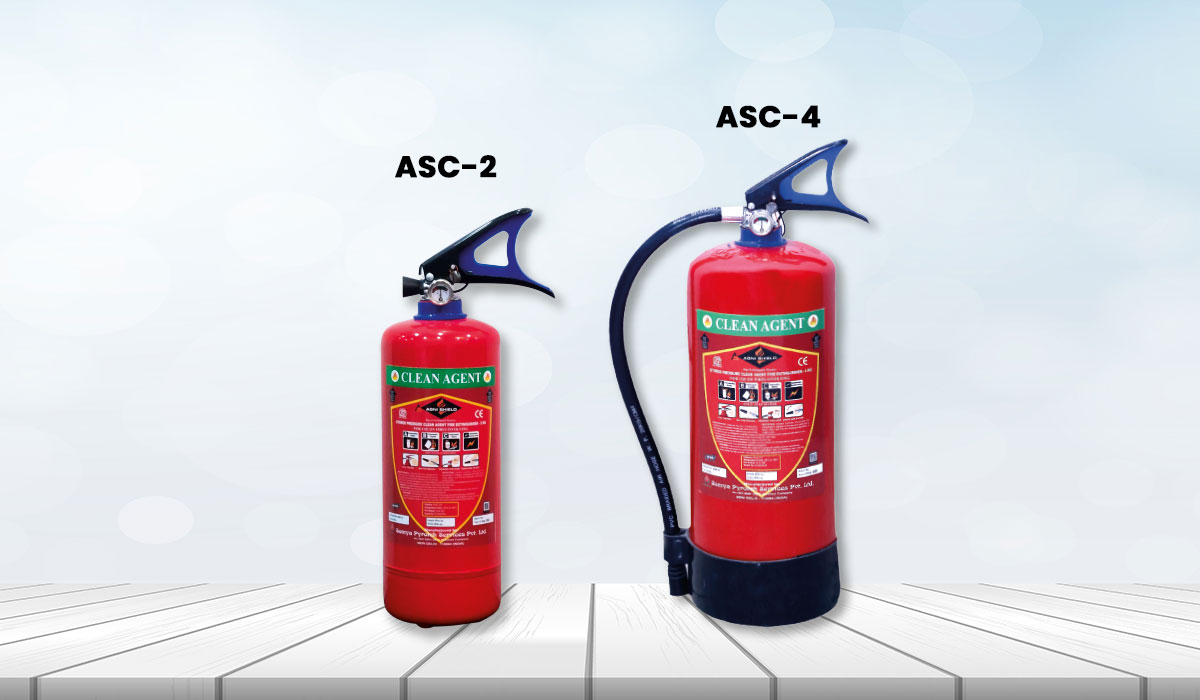 Clean agent portable fire extinguisher designed for safe use in sensitive environments.