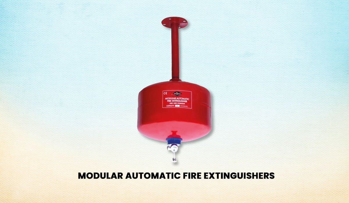 Modular automatic fire extinguishers, ideal for automated fire suppression systems in commercial settings.